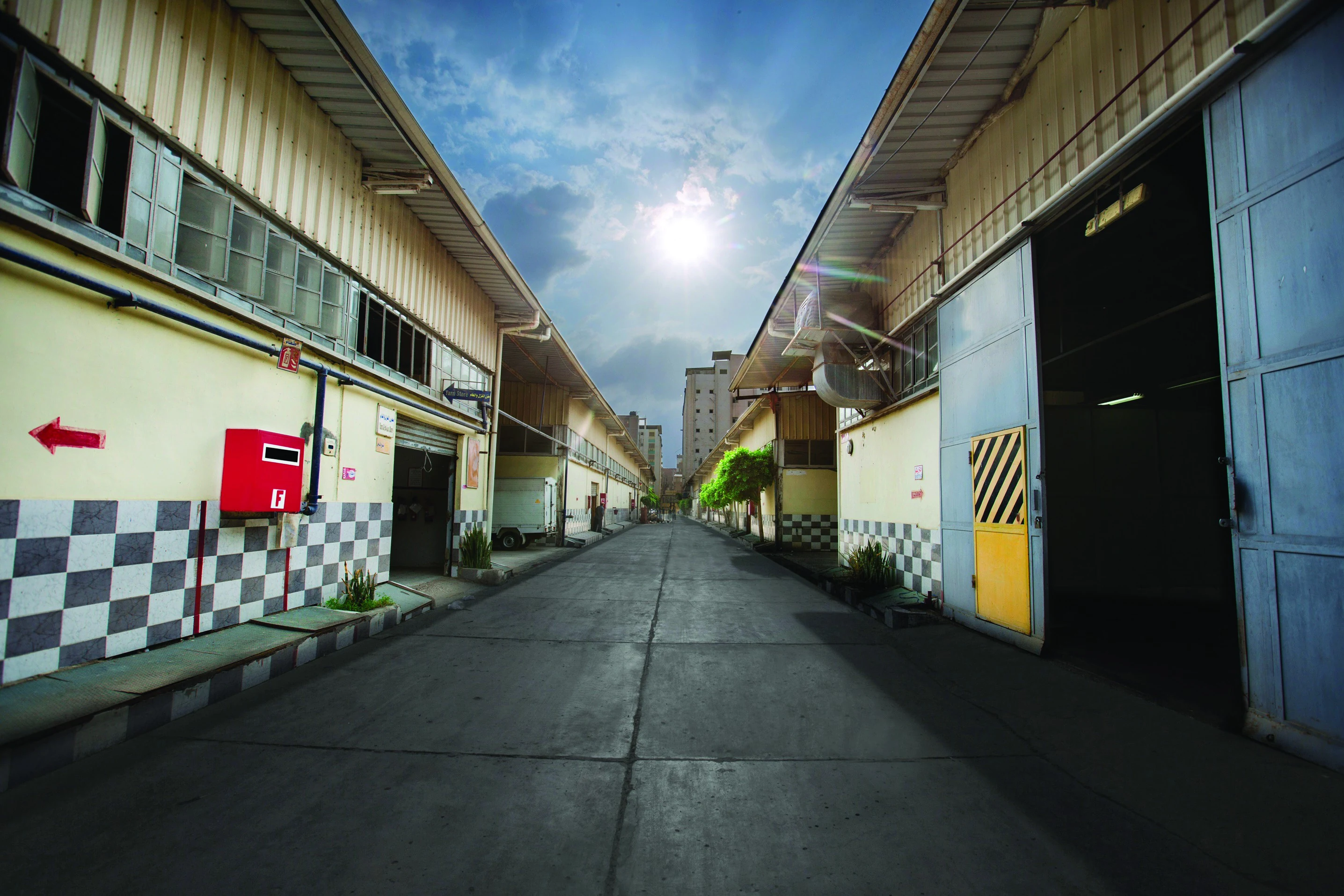 Elsayaad Tricot Co. factory exterior, El Mahalla El-Kobra, Egypt