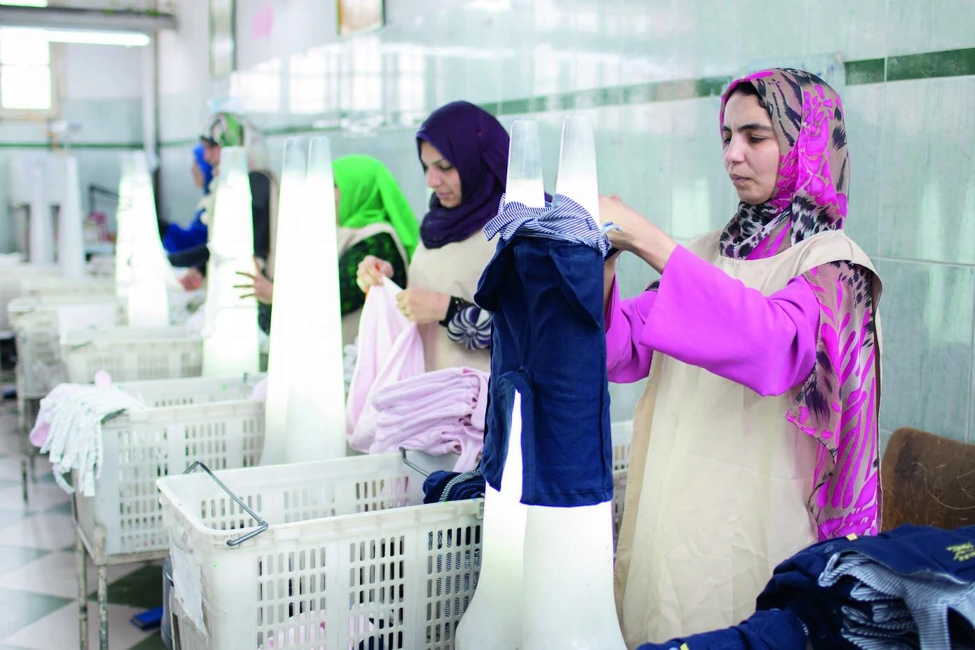 Garment packing room